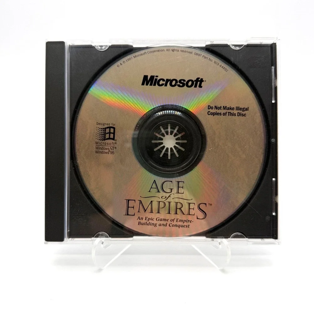 Age of Empires PC CD-ROM Big Box 1st Edition CIB Windows 95 Vintage Game